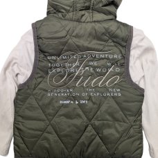 G11316TOD: Boys Quilted Gilet, Top & Cargo Pant Outfit (2-4 Years)